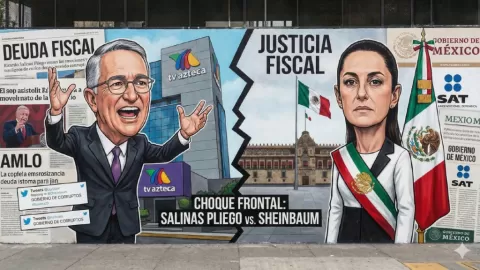 ¡Escándalo Fiscal y Político! Sheinbaum Niega 'Persecución' a Salinas Pliego Mientras el SAT Activa Cobro de Deuda Multimillonaria