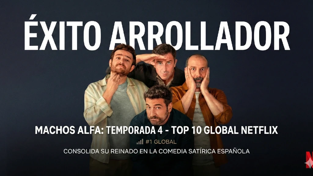 ¡Éxito Arrollador! 'Machos Alfa' Temporada 4 Asciende al Top 10 de Netflix Global y Consolida su Reinado en la Comedia Satírica Española