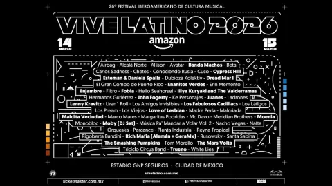 ¡Confirmado! Vive Latino 2026 Despliega su Imponente Cartel: Un Festejo Cultural y Social Indiscutible en México