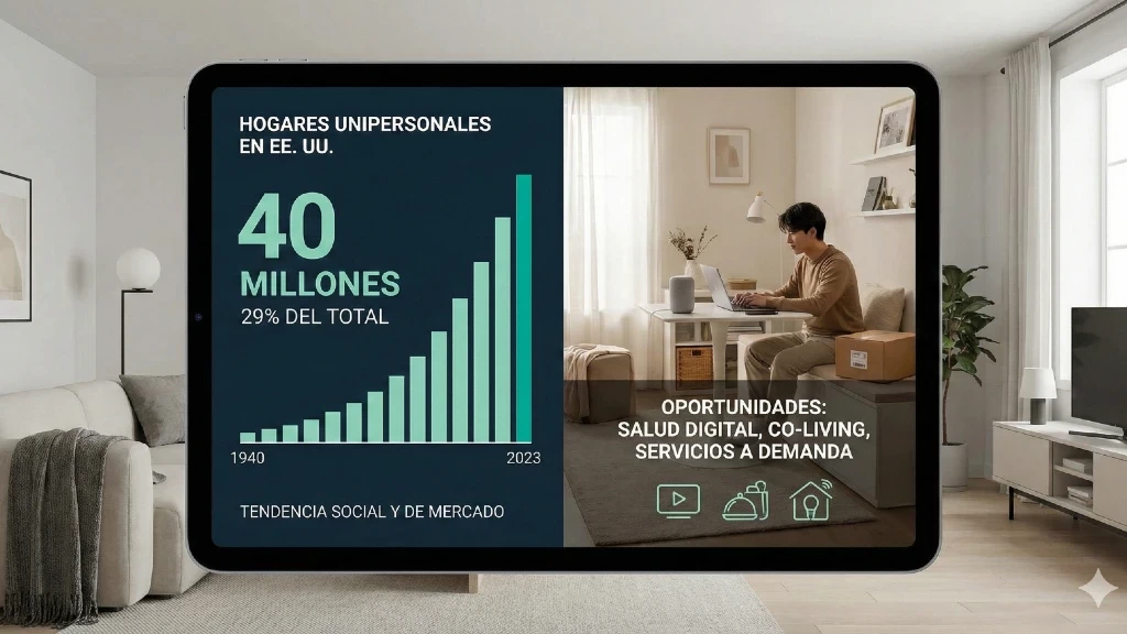 La Revolución Silenciosa: 40 Millones de Estadounidenses Viven Solos, Redefiniendo el Mercado y las Oportunidades Globales