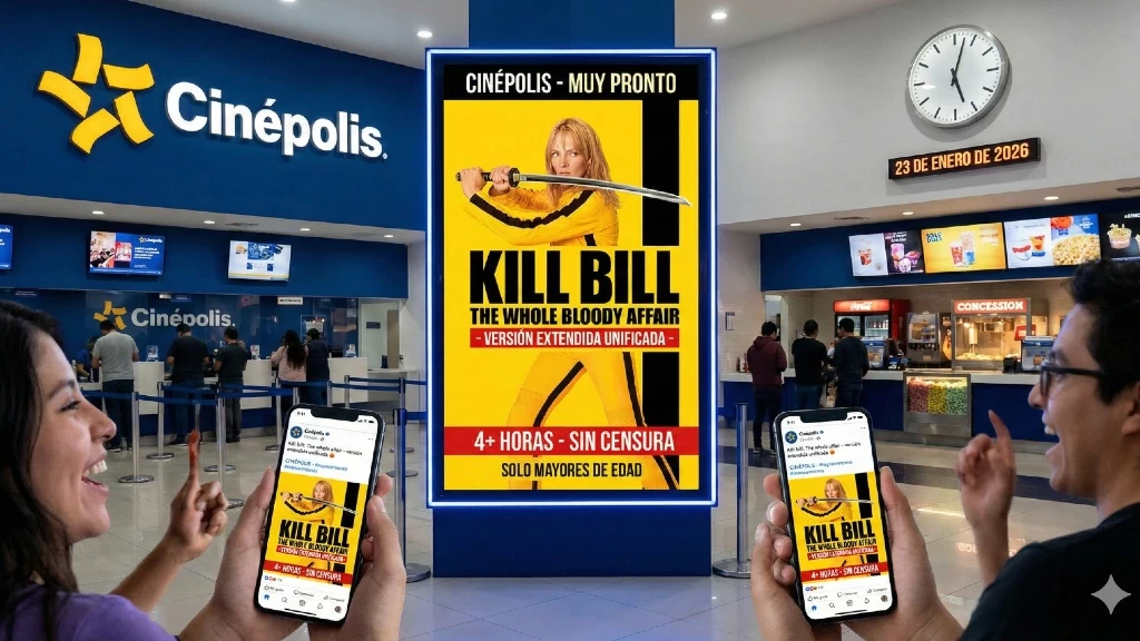 ¡Confirmado! 'Kill Bill: The Whole Bloody Affair' llega a Cinépolis México: La Versión Extendida y Sin Censura de Tarantino Reúne Volumen 1 y 2 en Una Épica Experiencia Cinematográfica