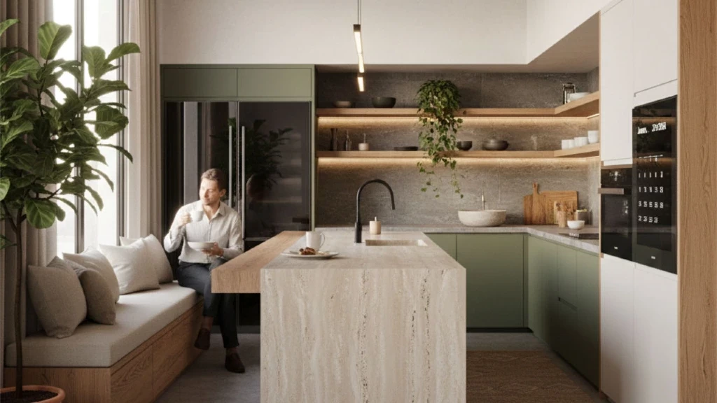 Adiós a los azulejos: Materiales naturales y diseño sereno revolucionan las cocinas en 2026, marcando una era de calidez y funcionalidad integrada