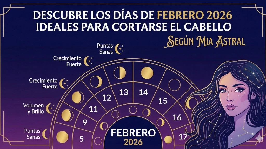 Calendario Astral 2026: Mia Astral revela los DÍAS CLAVE de febrero para un crecimiento capilar ESPECTACULAR