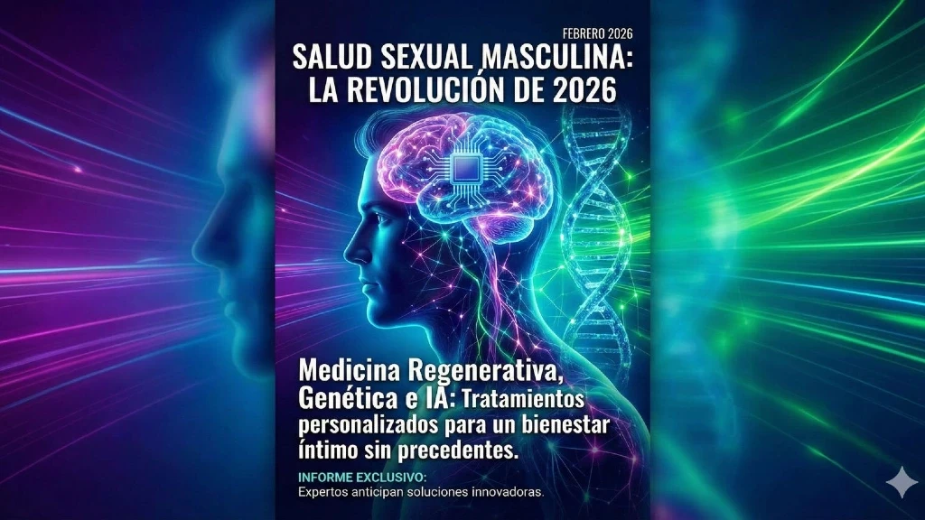 Salud Sexual Masculina en 2026: La Revolución de la Medicina Regenerativa, Genética e IA que Redefine el Bienestar Íntimo