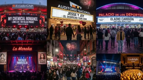 San Valentín 2026: CDMX Vibra con Conciertos Estelares de My Chemical Romance, Jesse y Joy, Eladio Carrión y Natalie Imbruglia en una Noche Inolvidable