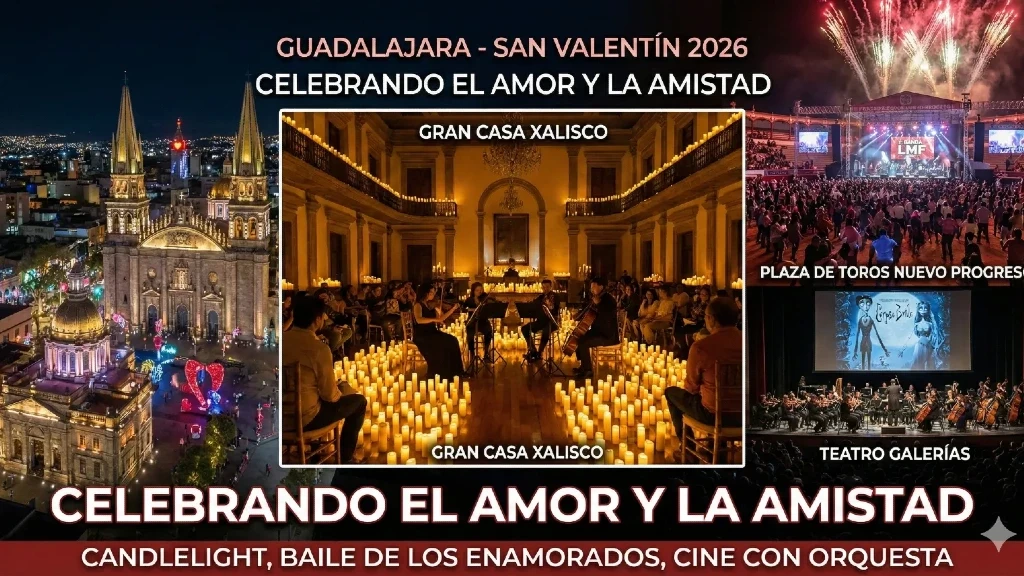 San Valentín 2026 en Guadalajara: Última Hora de Conciertos y Planes Románticos para Celebrar el Amor
