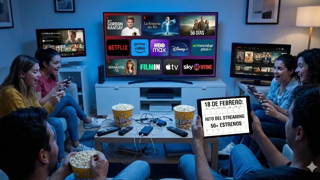 ¡Estrenos Épicos en Streaming! Más de 50 Novedades el 18 de Febrero en Netflix, HBO Max, Prime Video y Disney+