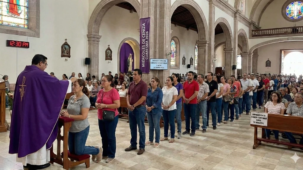 Miércoles de Ceniza 2026 en Culiacán: Parroquias Revelan Horarios Clave para la Imposición de Ceniza