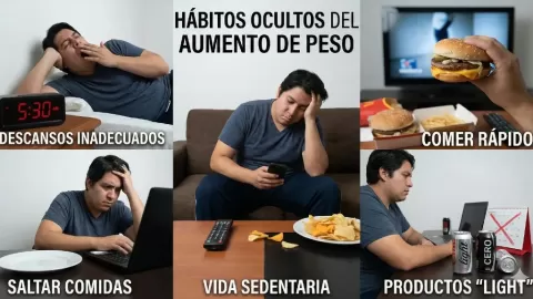 ¿Engordando Sin Saberlo? Los 5 Hábitos Cotidianos Que Sabotean Tu Peso y Cómo Transformarlos
