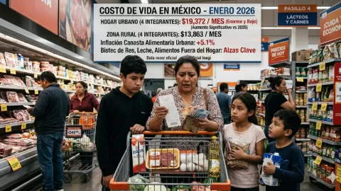 Costo de Vida en México Explota: Familia de Cuatro Necesita Casi $20,000 Mensuales para lo Básico en 2026