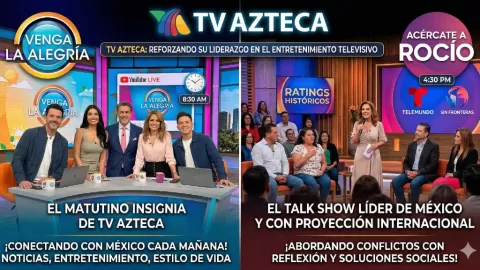 TV Azteca: 'Venga La Alegría' y 'Acércate a Rocío' Refuerzan su Imparable Liderazgo en el Entretenimiento Nacional e Internacional