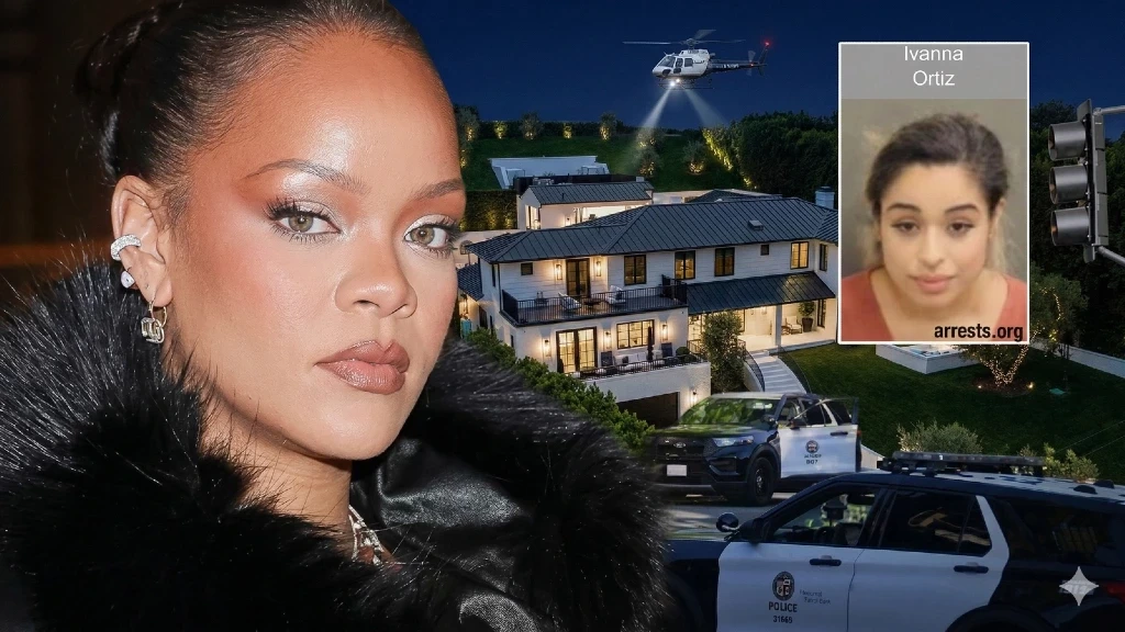 ¡Alerta Máxima! Mujer Arrestada por Tiroteo en Mansión de Rihanna en Beverly Hills: Cantante Ilesa en Impactante Incidente