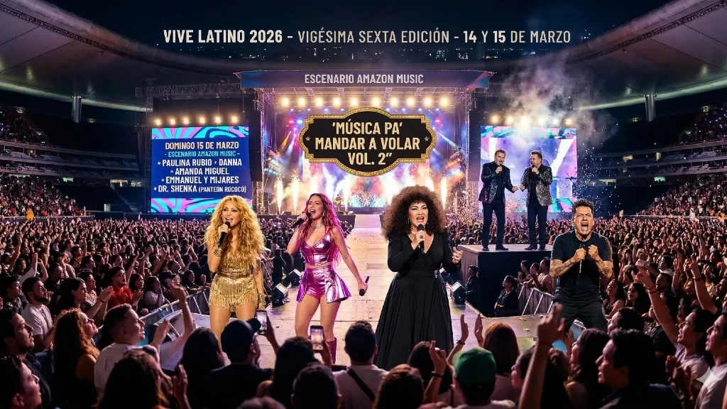 Estrellas Pop Invaden Vive Latino 2026: Paulina Rubio, Danna y Amanda Miguel Lideran 'Música Pa' Mandar A Volar'