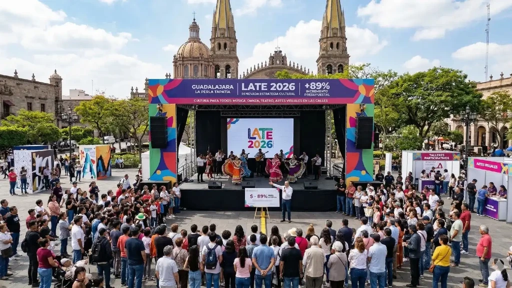 Guadalajara Impulsa LATE 2026: Arte en Cada Esquina con Presupuesto Histórico del 89%