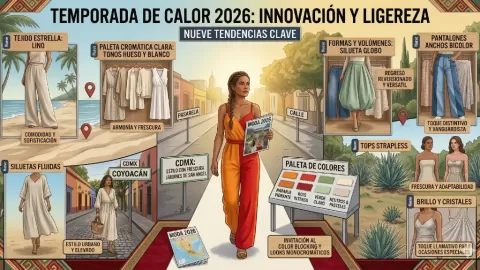 Descubre las Nueve Tendencias Clave que Dominarán la Moda de Calor 2026: Experimentación, Lino y Elegancia Fluida Redefinen el Estilo Global y en México